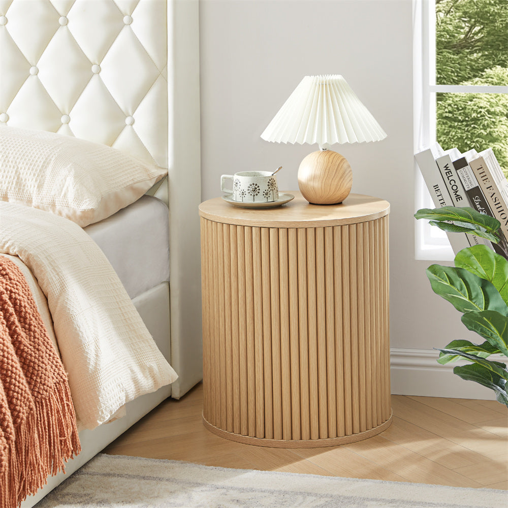 Wirrytor Round Side Table for living room set of 2