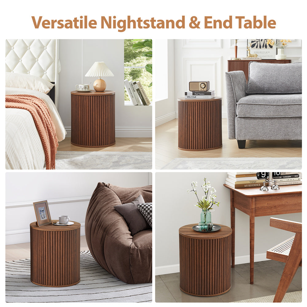 Wirrytor Round Side Table for living room set of 2