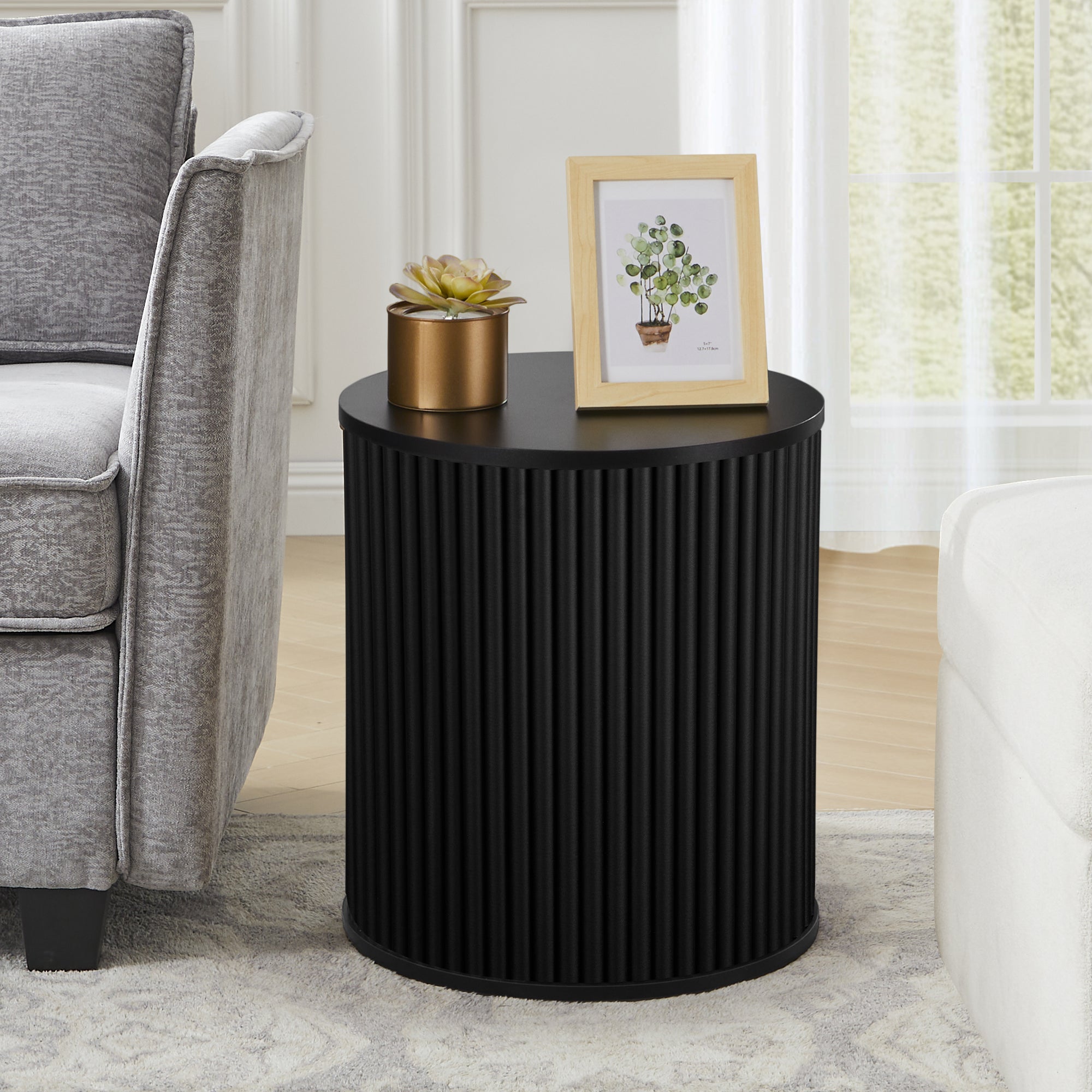 Wirrytor Round Side Table for living room set of 2