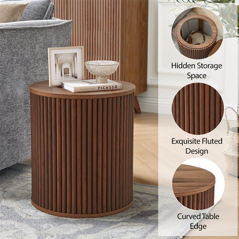 Wirrytor Round Side Table for living room set of 2