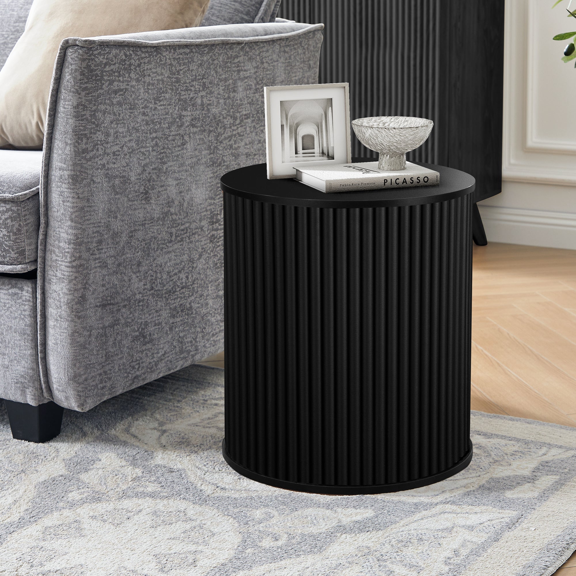 Wirrytor Round Side Table for living room set of 2