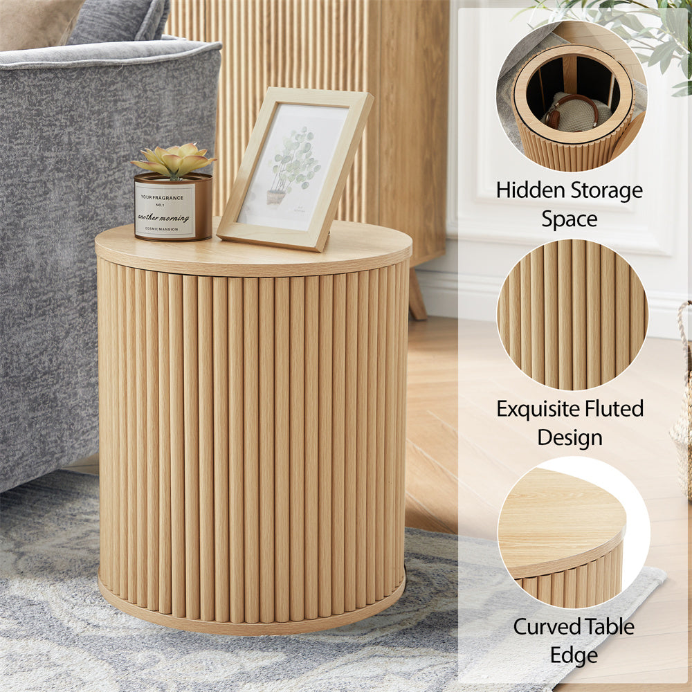 Wirrytor Round Side Table for living room set of 2