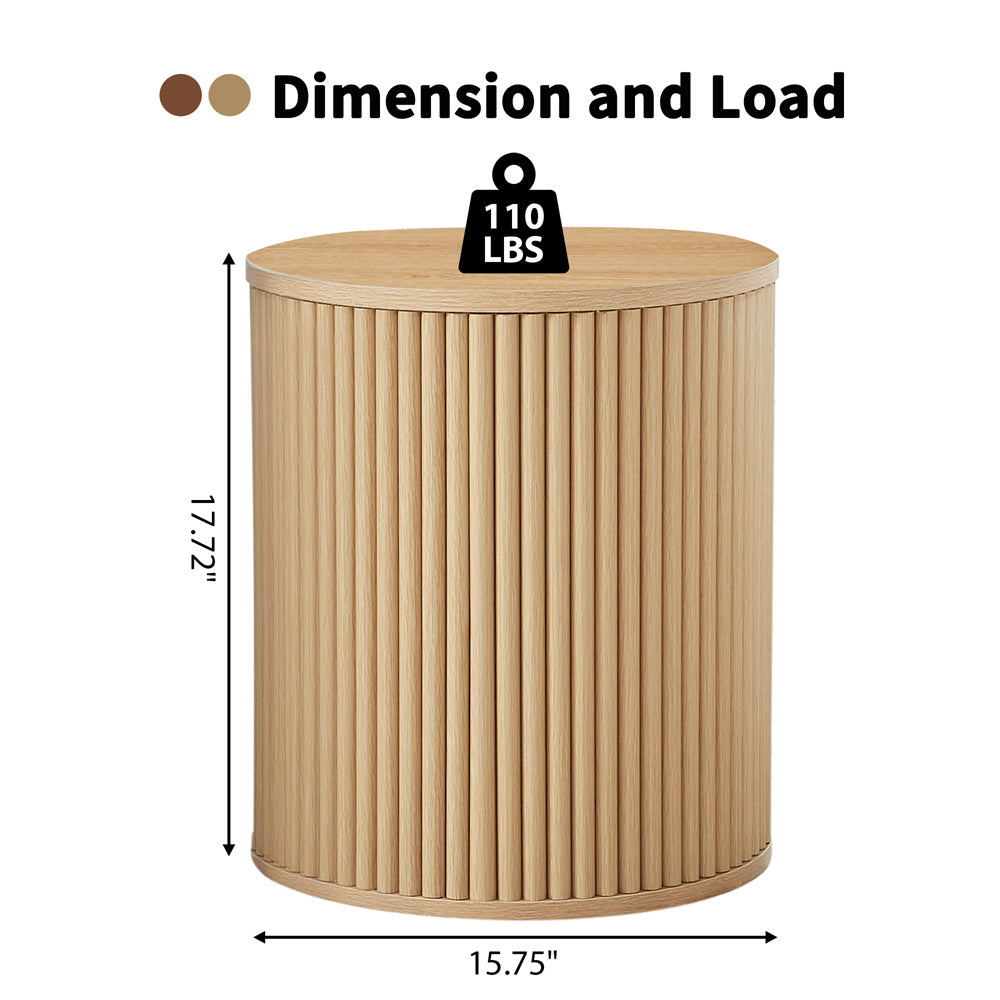 Wirrytor Round Side Table for living room set of 2