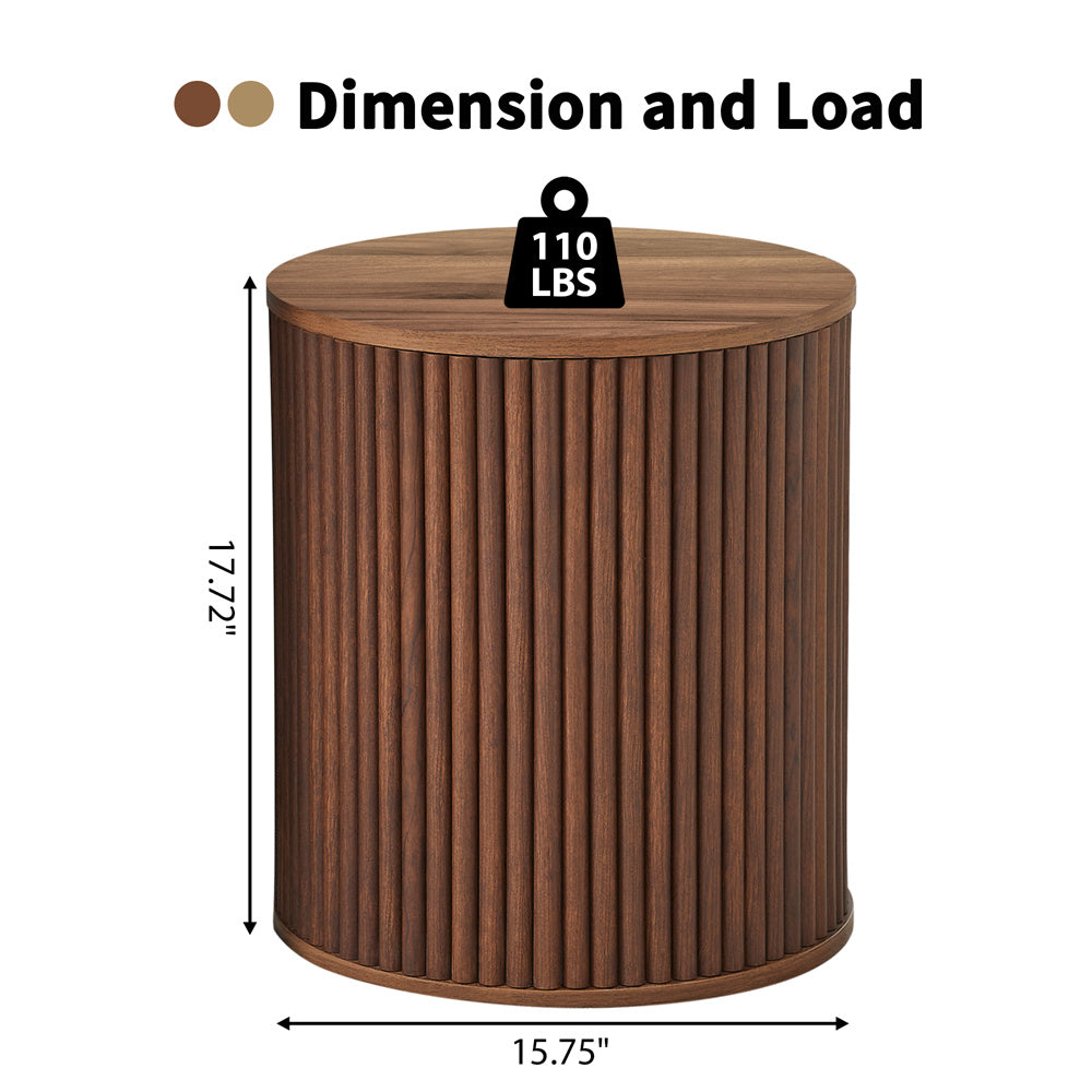 Wirrytor Round Side Table for living room set of 2